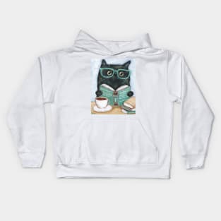 Books For Cats Kids Hoodie